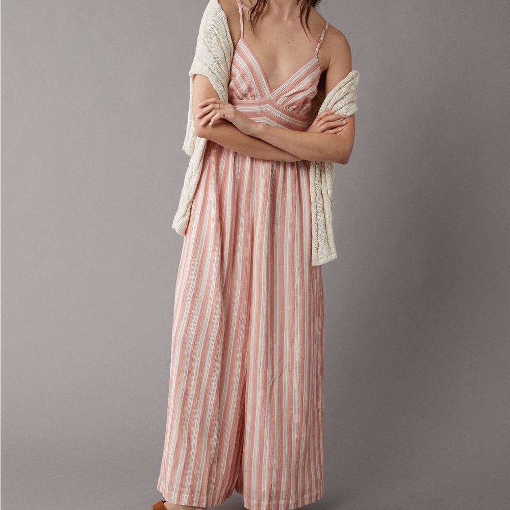 Coral AE wide leg Jumpsuit